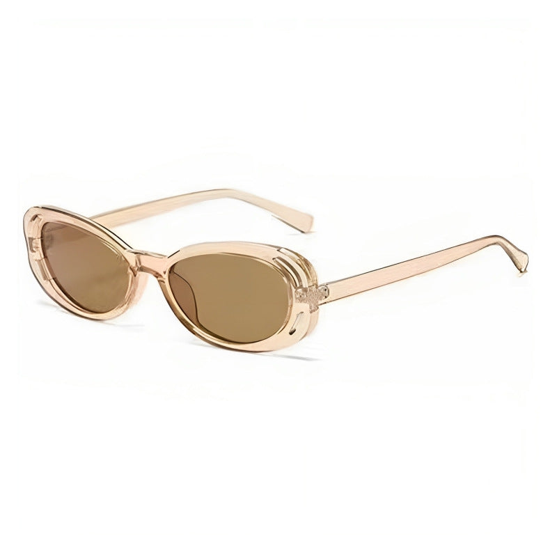 Ladies Cat-Eye Sunglasses with elegant, transparent frame and UV protection Bowlift