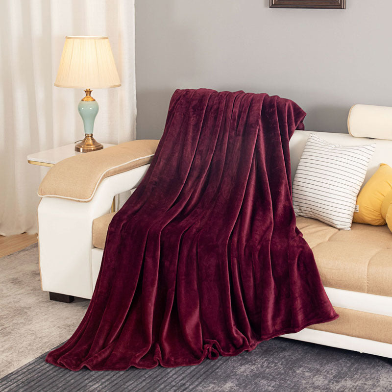 Ladies luxurious fleece blanket with soft texture Bowlift