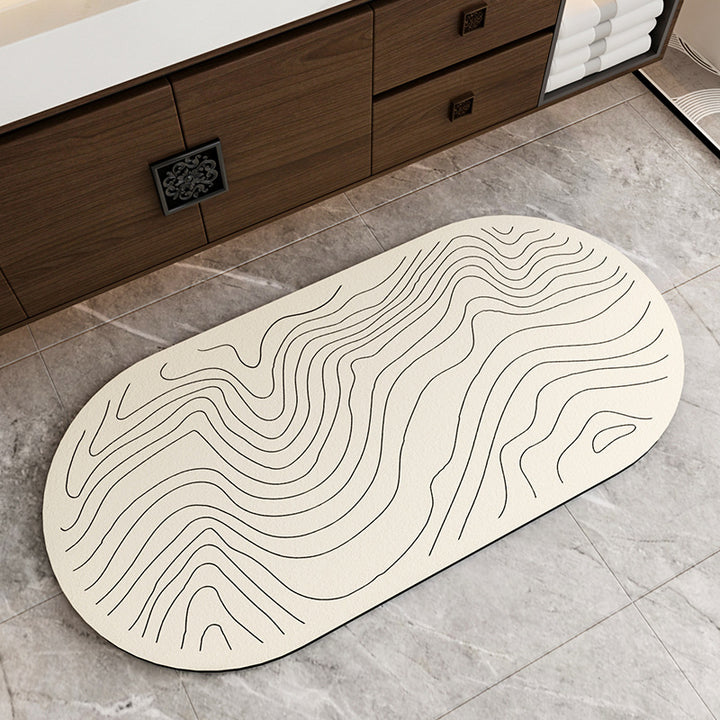 Decorative Bathroom Runner Mat Bowlift