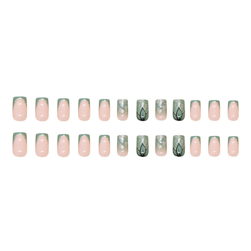 Decorative Floral Nail Art Extensions Bowlift