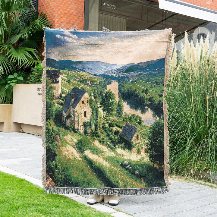 Artistic Scenic Landscape Throw Blanket