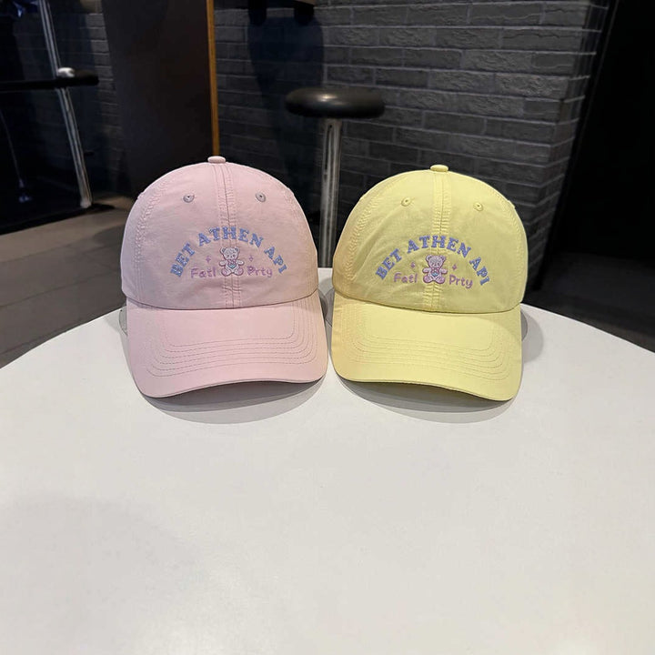 Women's Playful Embroidered Cap Bowlift