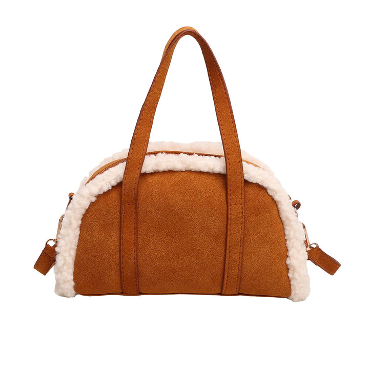 Cozy Faux Suede Handbag