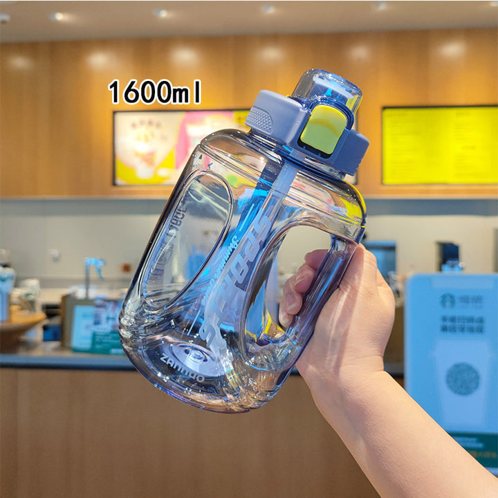 Women's large water bottle with ergonomic carrying handle Bowlift