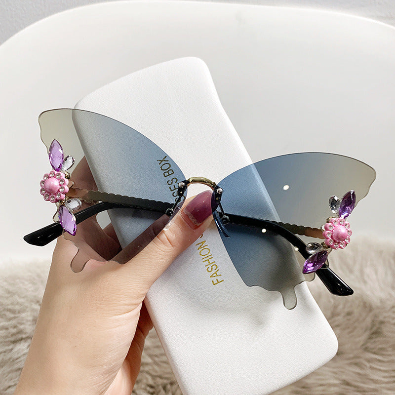 Women creative butterfly sunglasses Bowlift