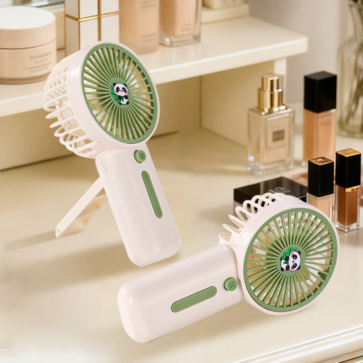 Women's Portable Mini Hand Fan in Creative Panda Design Bowlift