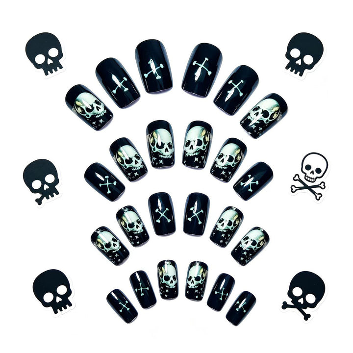 Creative Art Nails in Skull Design Bowlift