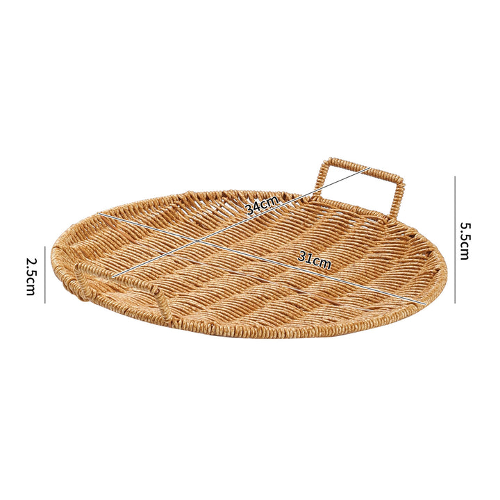Handwoven Decorative Serving Basket Bowlift