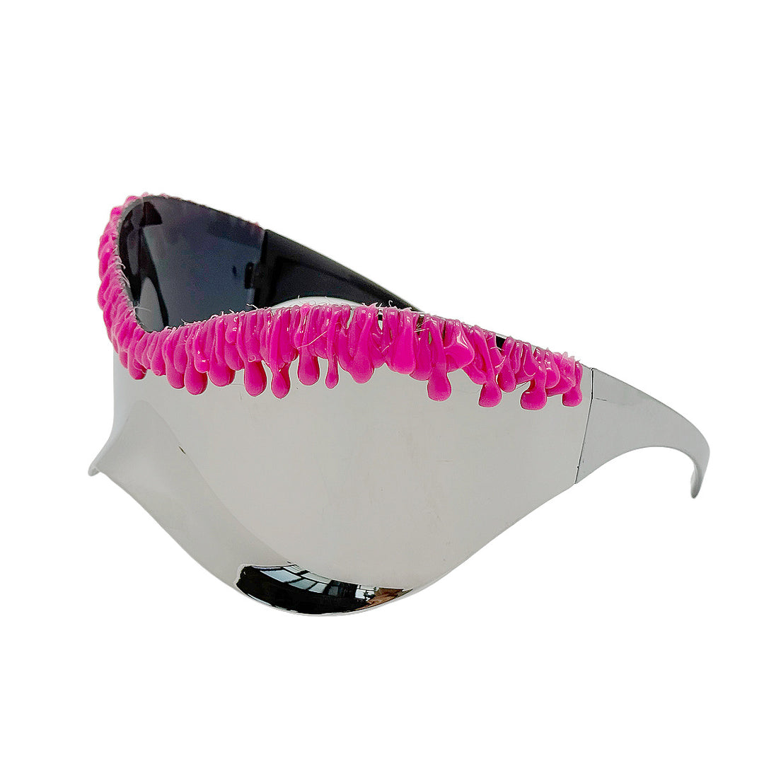 Women's futuristic sunglasses with unique wave frame Bowlift