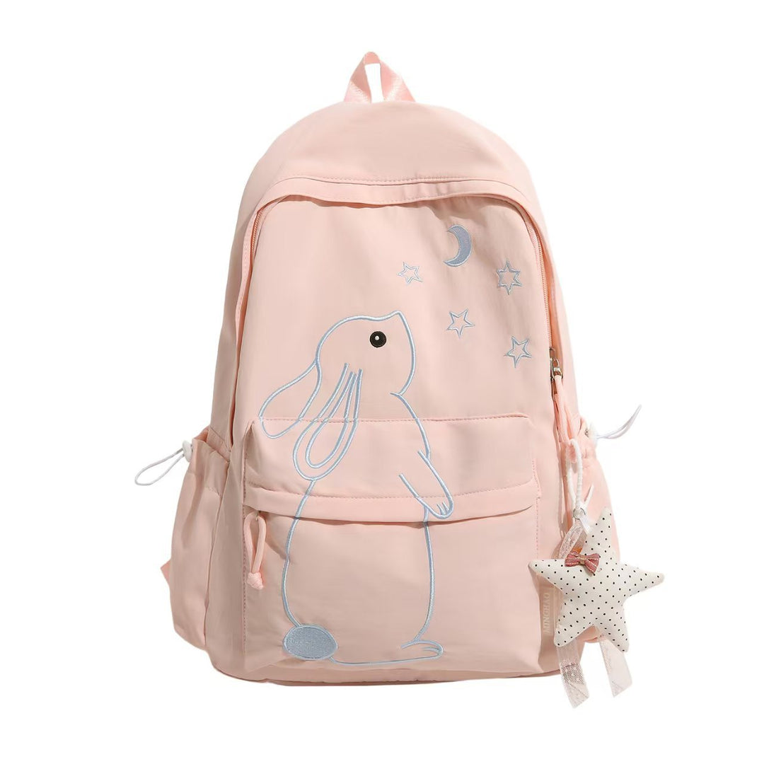 Bunny Embroidered Backpack Bowlift
