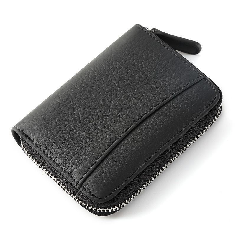 Durable Leather Zip Wallet Bowlift