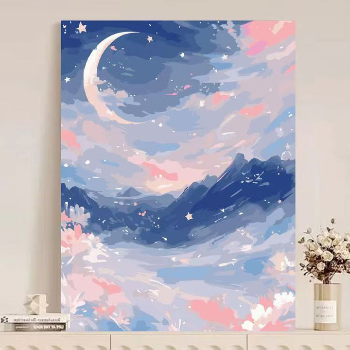 Abstract Mountain Landscape Canvas Art Bowlift