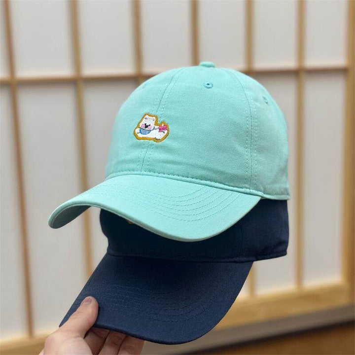 Women's Embroidered Fun Character Baseball Cap Bowlift