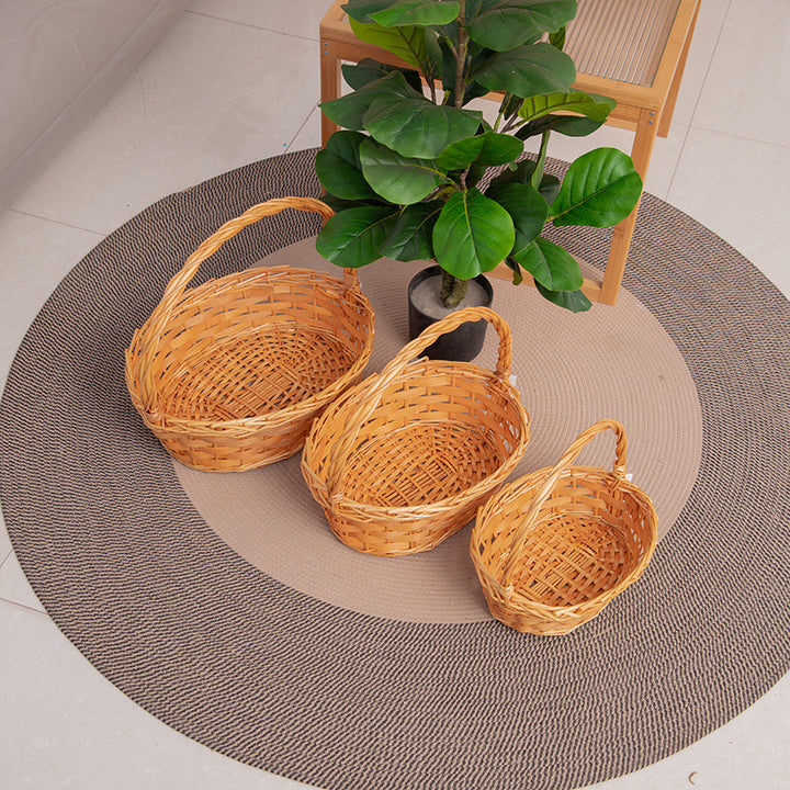 Handwoven Decorative Storage Set Bowlift