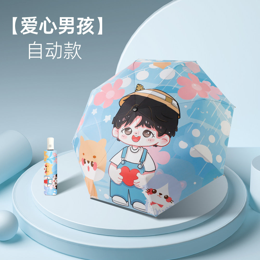 Ladies child-friendly umbrella with playful design Bowlift