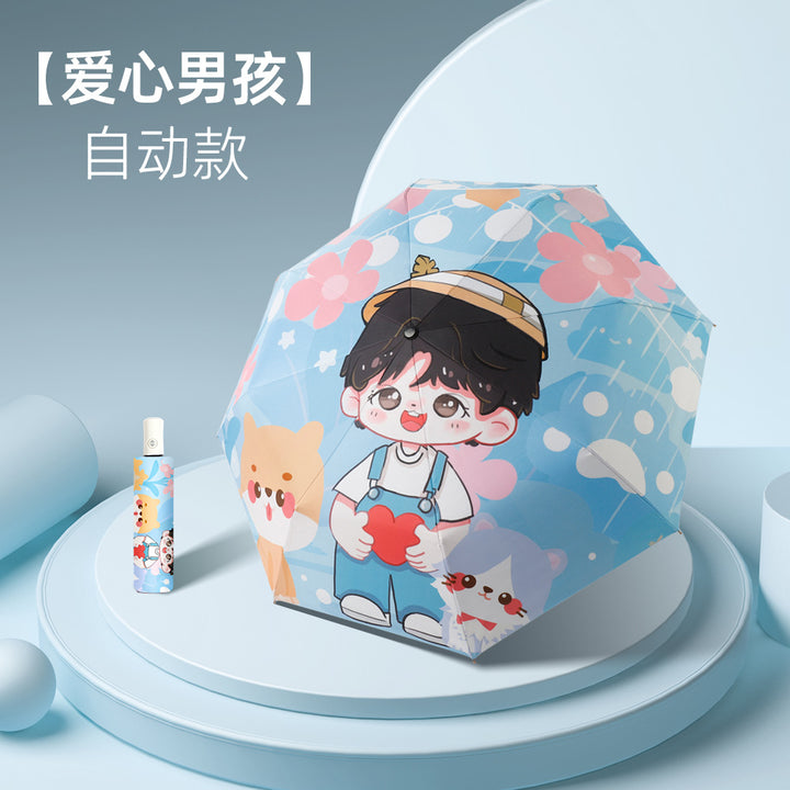 Ladies child-friendly umbrella with playful design Bowlift