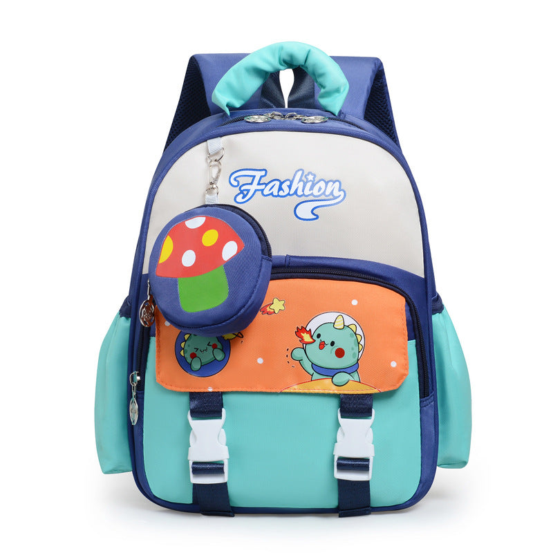 Playful Cartoon-Themed School Backpack Bowlift