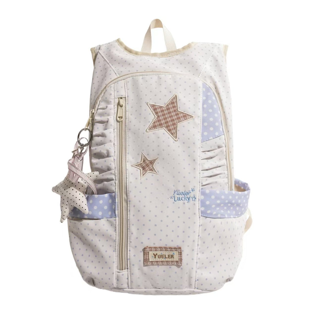 Star-Appliquéd Lightweight Backpack Bowlift