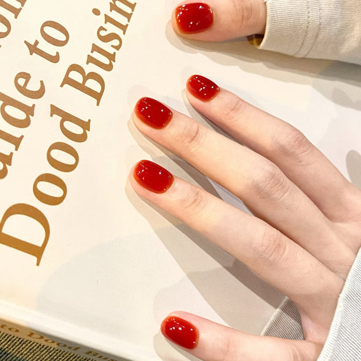 Premium Glittery Press-On Nail Set Bowlift