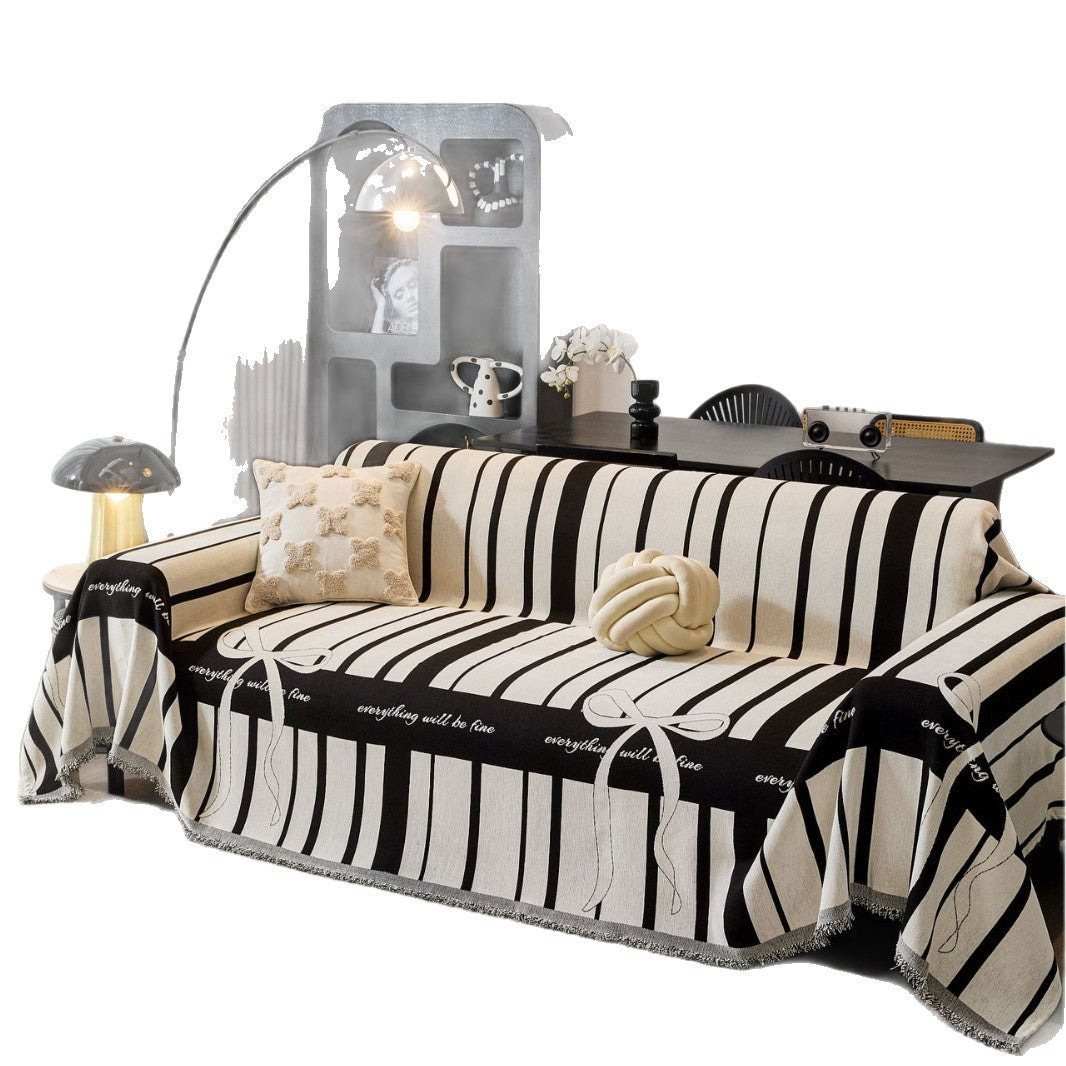 Elegant Textured Sofa Throw