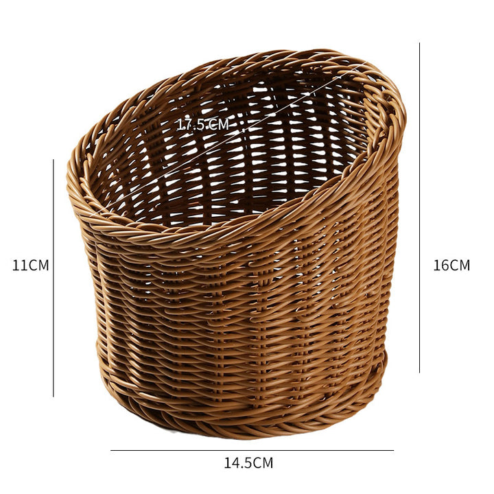 Handcrafted Round Wicker Serving Bowl Bowlift