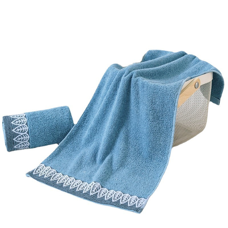 Women Cotton Bath Towel with Fine Border Bowlift