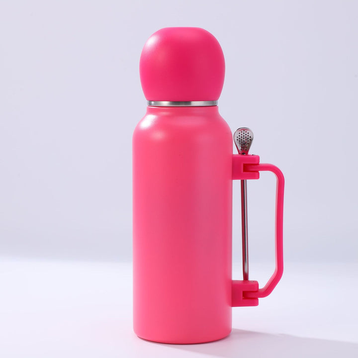 Women practical insulated bottle with integrated tea strainer Bowlift