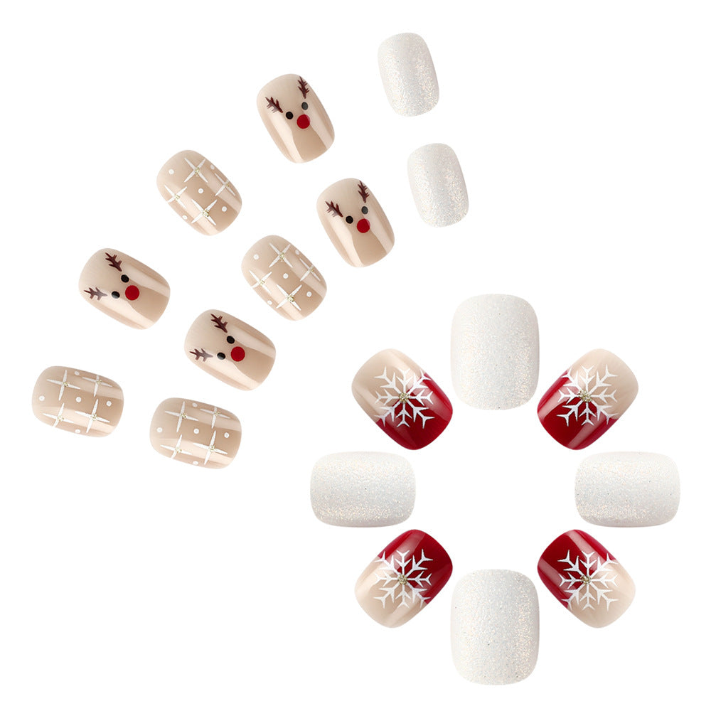 Festive Holiday-Themed Nail Art Set Bowlift