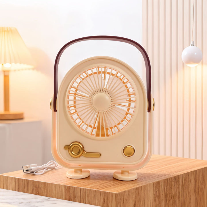 Ladies Portable Retro Fan Bowlift