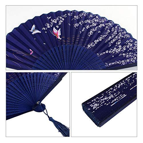 Women Elegant handcrafted fan with floral motifs Bowlift