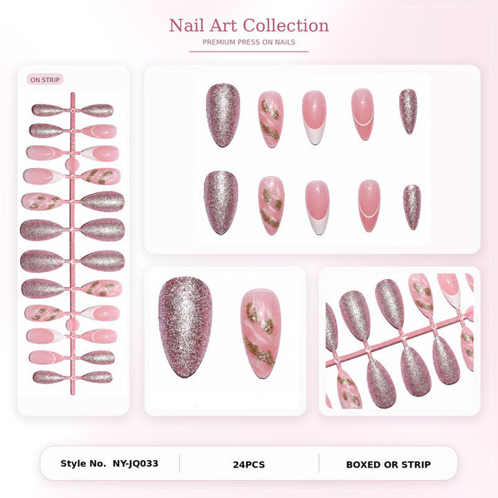 Premium Nail Art Set with Glitter and Flower Pattern Bowlift
