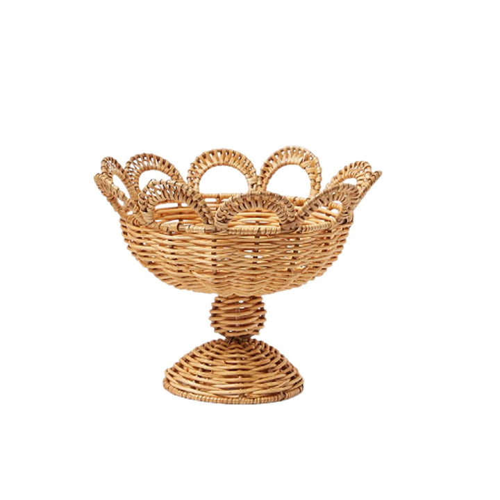 Elegant round decorative basket in floral design Bowlift