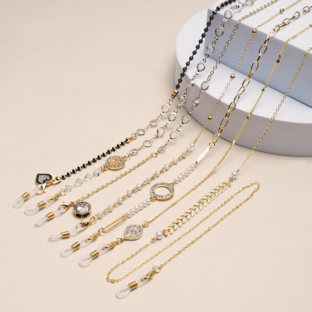 Delicate Layered Eyewear Chain Bowlift