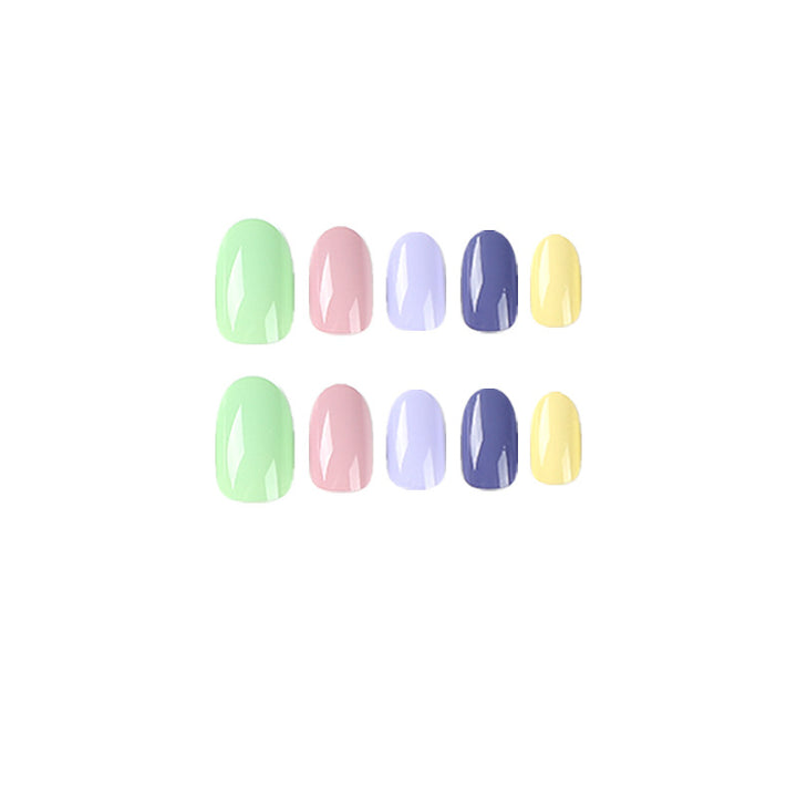 Artistic Nail Art with Soft Colors and High Gloss Finish Bowlift
