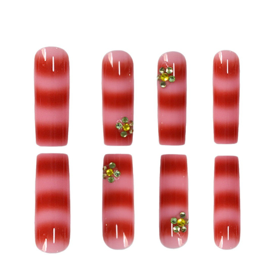 Fancy Decorative Press-On Nail Set Bowlift