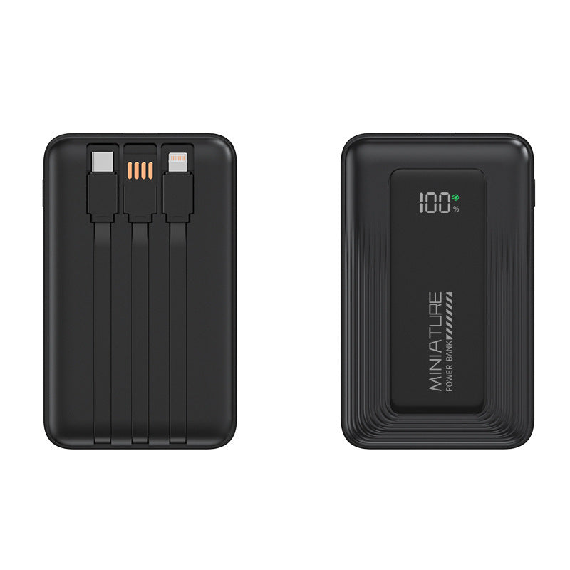 Portable power bank with digital capacity display and two USB ports Bowlift