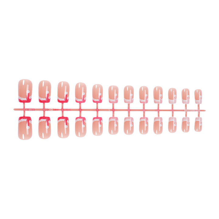 Customizable Festive Press-On Nail Set Bowlift