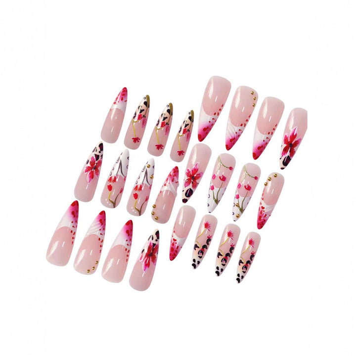 Floral Art Acrylic Nail Extensions Bowlift 1789447284