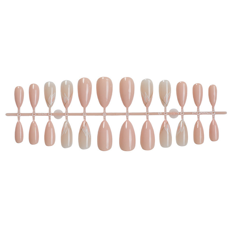 Elegant Floral Inspired Press-On Nail Set Bowlift