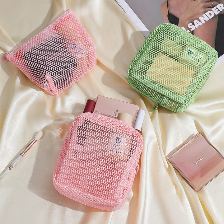 Breathable Mesh Travel Toiletry Organizer Pouch Bowlift