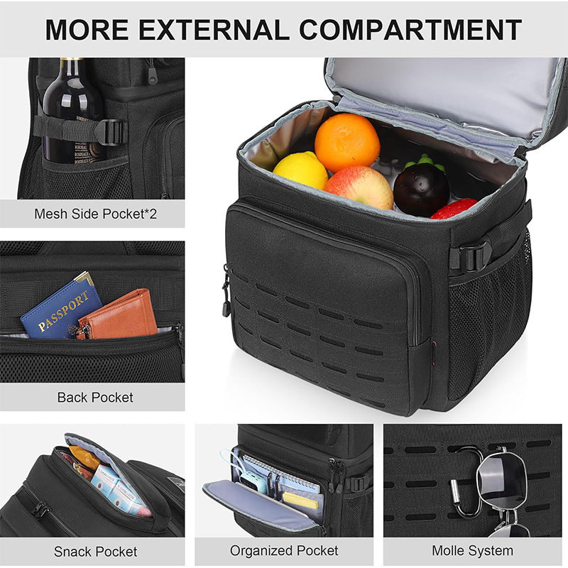 Multifunctional Tactical Backpack with Modular Compartments Bowlift