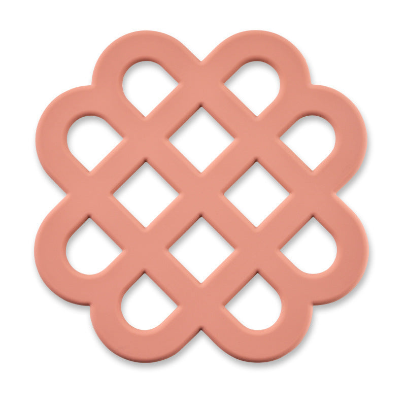 Heat-resistant silicone coaster with decorative design Bowlift