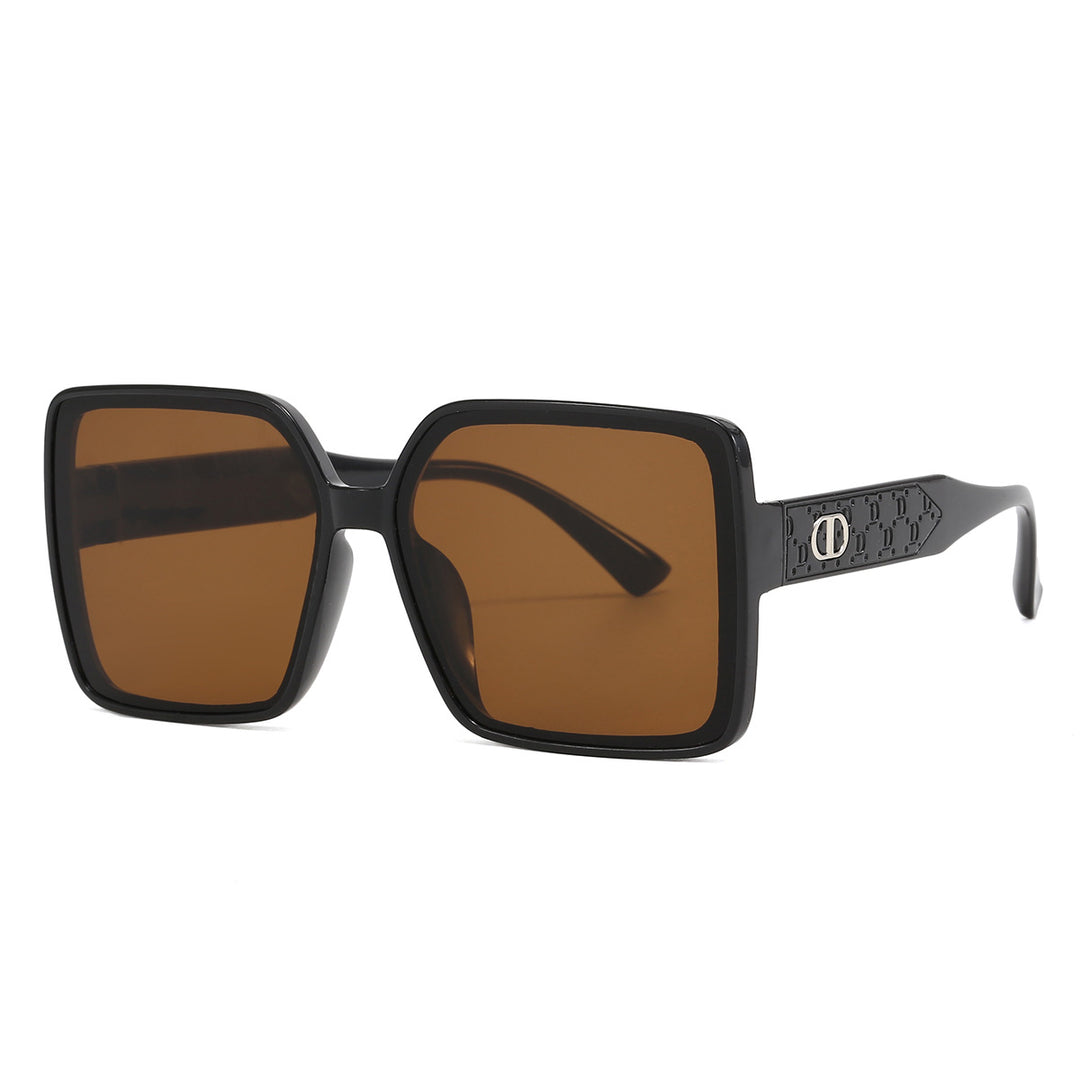 Ladies fashionable square sunglasses with transparent design Bowlift