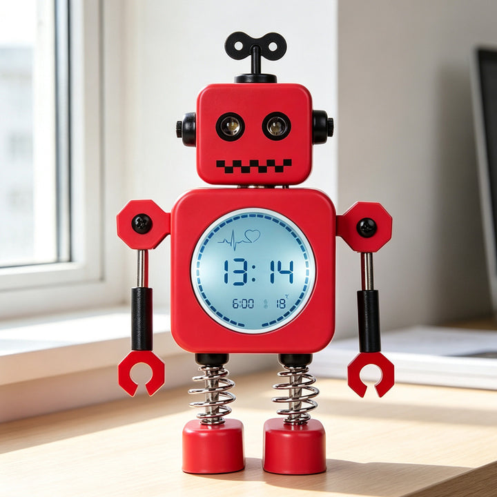 Digital Robot Alarm Clock Bowlift