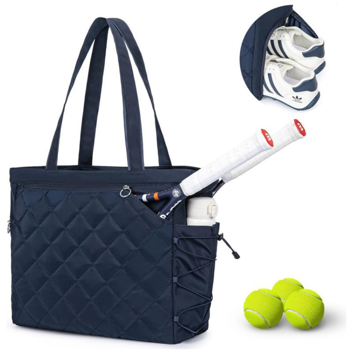 Quilted Tennis Gear Tote Bowlift
