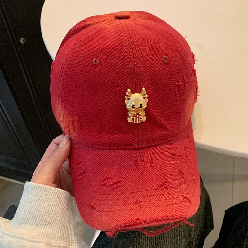 Women's Fun Embroidered Baseball Cap Bowlift