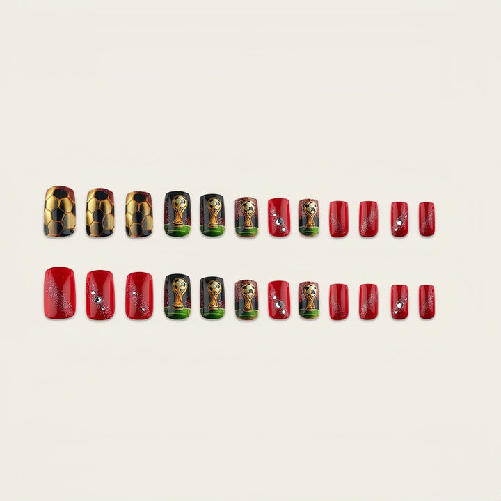 Sporty Football Art Nails Bowlift