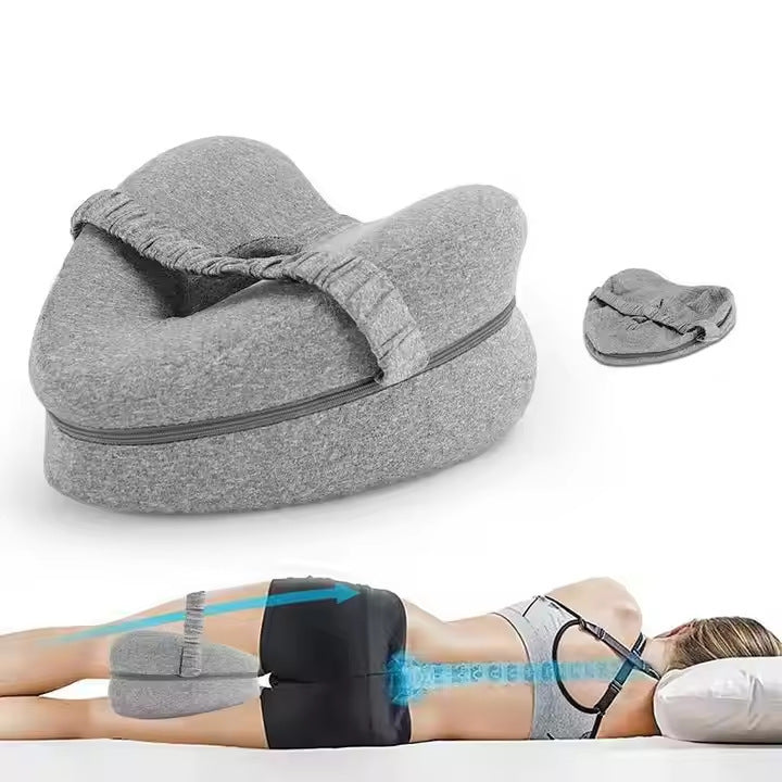 Ergonomic Memory Foam Knee Pillow with Adjustable Strap Bowlift