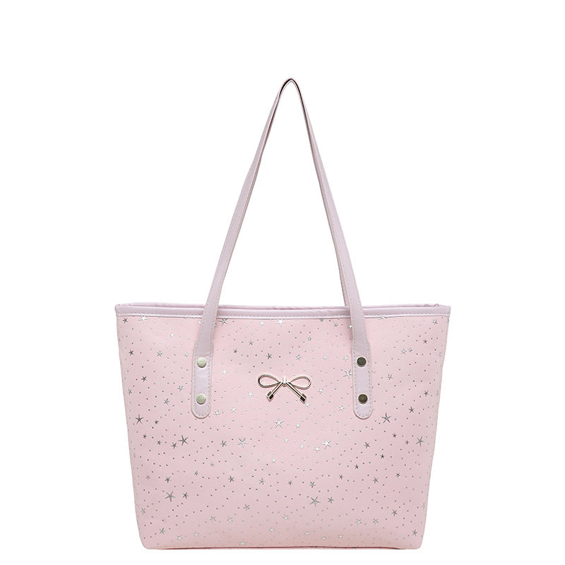 WoStylish Star-Embellished Tote Bag Bowlift