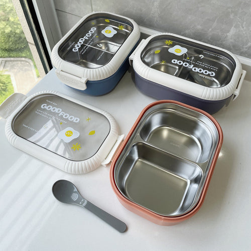 Dual-Compartment Food Storage Container